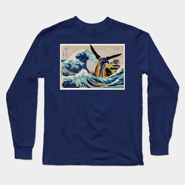 Nudibranch, Great wave off Kanagawa Long Sleeve T-Shirt by Teessential